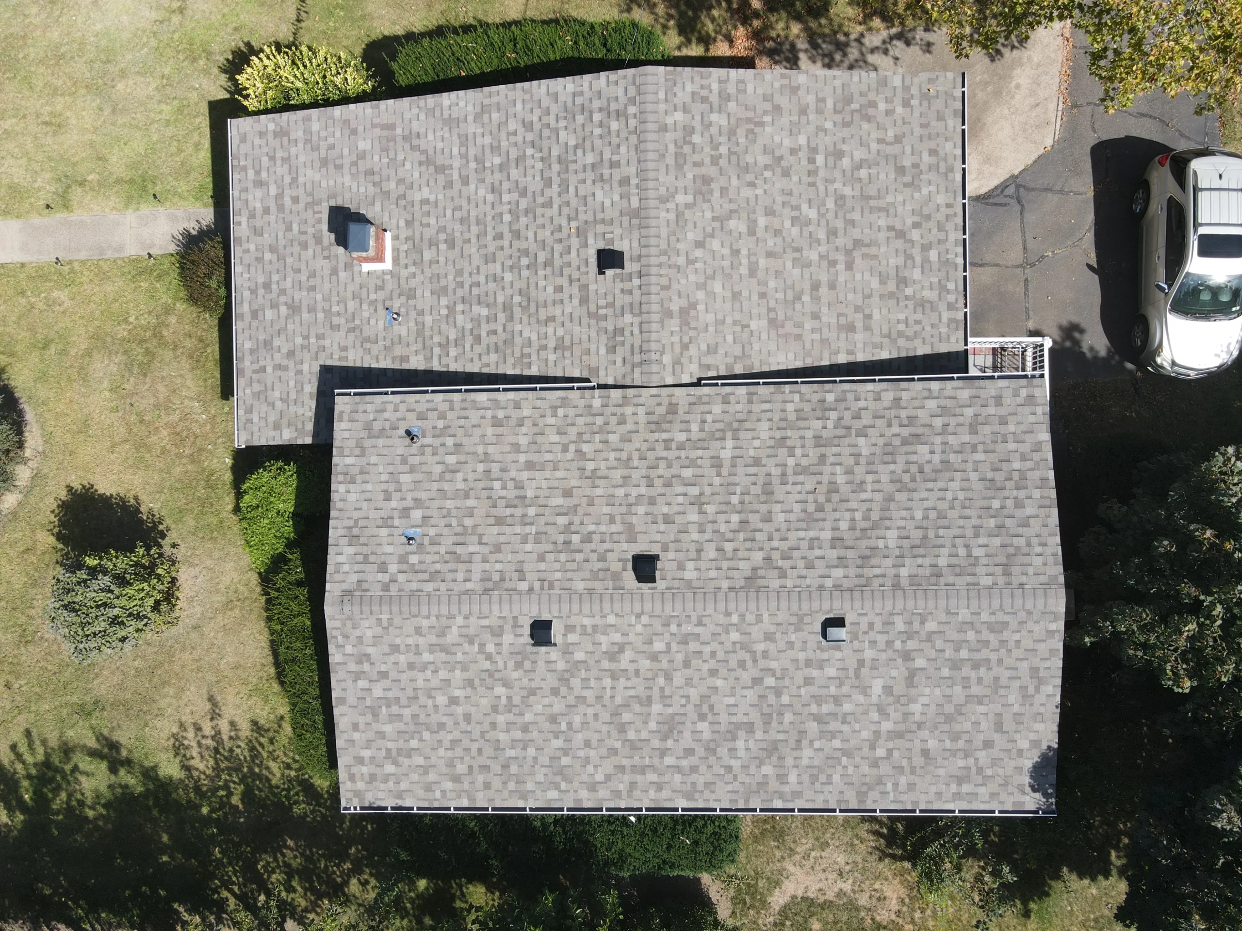 Roof replacement in progress