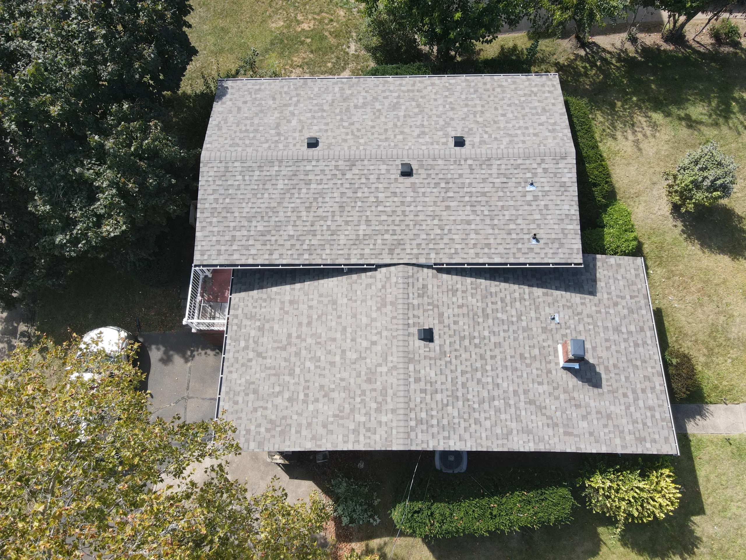 Close up roof shingles Pittsburgh